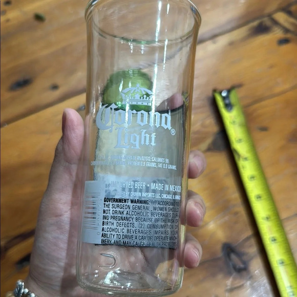 Corona Light & 7UP Vintage Glass Set handmade out of original bottles Cups Vases - Picture 3 of 10